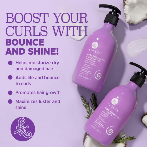 Conjunto De Shampoo E Condicionador Luseta Curly Hair Com Ól