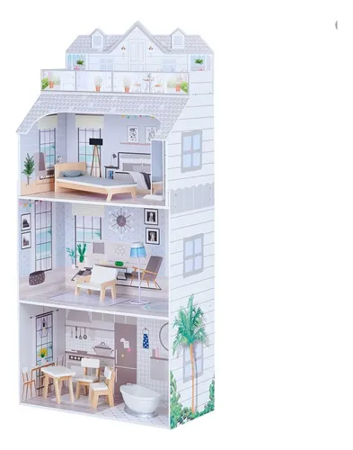Teamson Kids Casa De Mu ecas Dollhouse 3 Pisos Deluxe 118 Cm