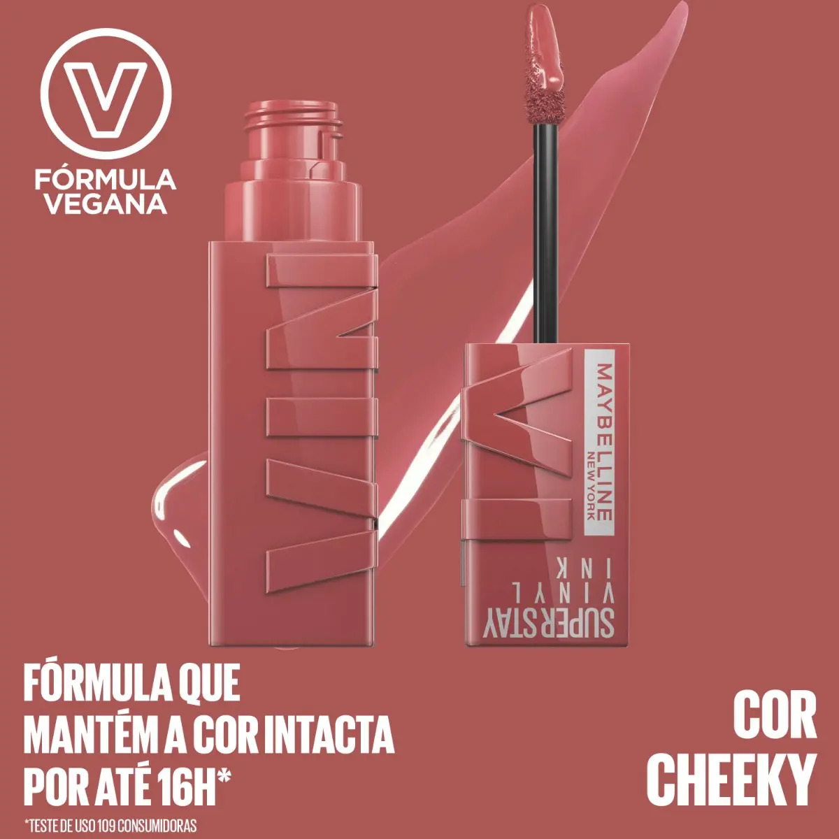 Maybelline Batom Líquido, Longa Duração, Acabamento Vinil Espelhado — miniatura 6