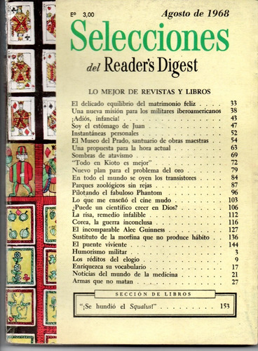 Selecciones Del Reader´s Digest Nº333 Agosto 1968