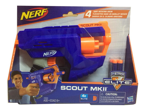 Arma Nerf Hasbro Scout Mk2 Con Tambor Giratorio
