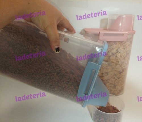 Dispensador De Cereal Granos Organizador Hermetico Contenedo