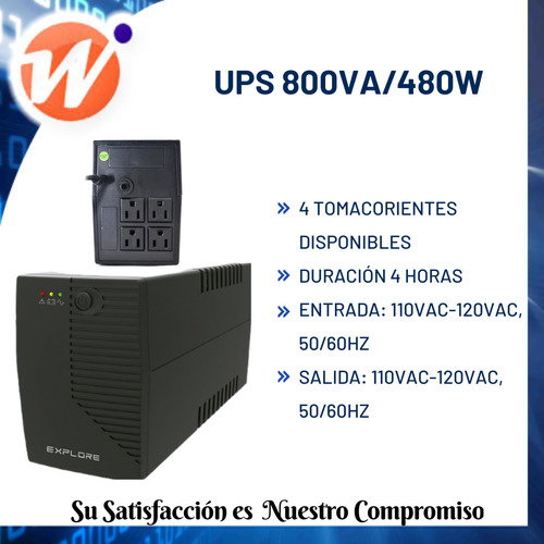 Ups 800va/480w