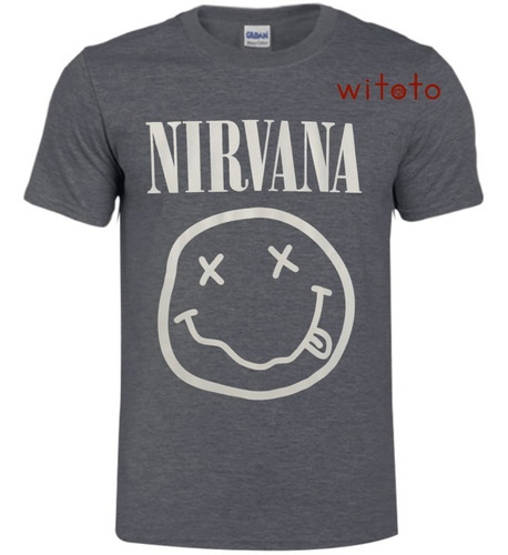 Camiseta Hombre Nirvana Gris