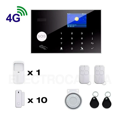 Alarma Para Casa Gsm Y Wifi Con Sensores De Puerta