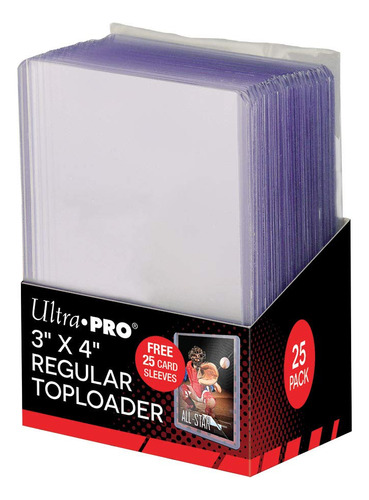 Ultra Pro 3 X 4 Regular Toploader (25ct)