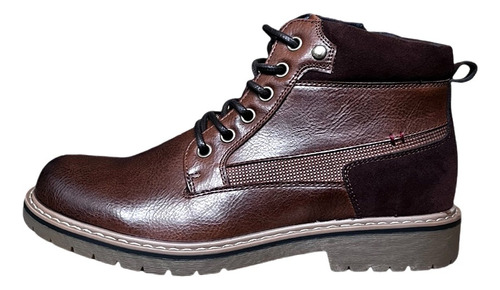 Botín  Negro Casual Zapato Bota Hombre Con Caña Hz