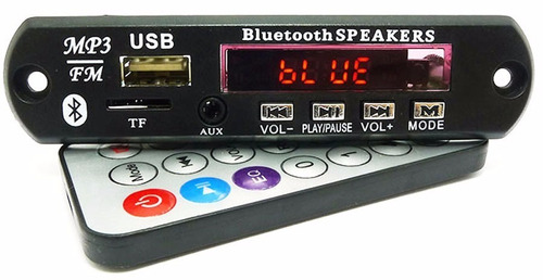 Módulo Mp3 Usb/sd/fm/aux Bluetooth Con Control Remoto V3.0