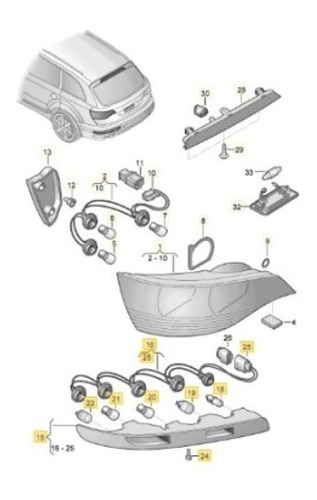 Imagen 5 de 10 de Faro Trasero Derecho - Audi Q5