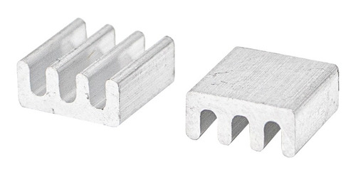 5 Pzas Disipador De Calor Cuadrados 7x7x2mm