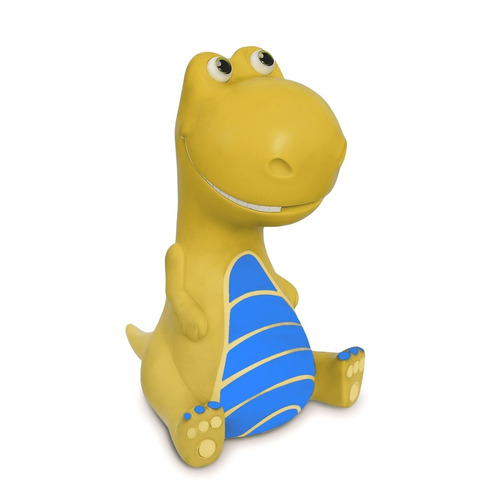 Boneco Cofrinho Cofre Infantil Dinossauro Baby Vinil Amarelo