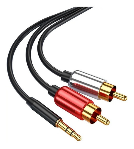 Cable Mini Plug Jack 3.5mm A 2rca Audio 3mts