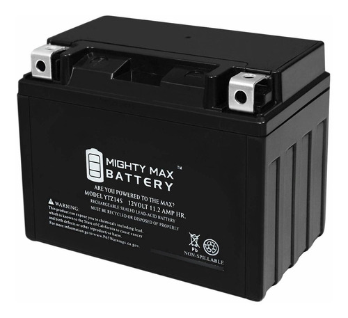 Mighty Max Battery Ytz14s 12v 11.2ah 230cca Sla Power Sport 