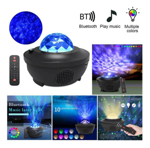 Lámpara de proyector musical Bluetooth RGB con control