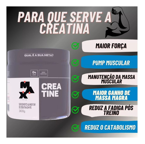 Creatina C/ 300g Max Titanium + A Mais Vendida !