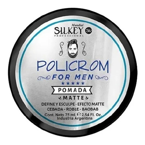 Cera Modeladora Barba Capilar Silkey Glow Matte Barber 75ml