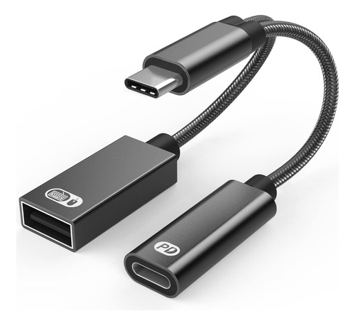 Auvipal Adaptador Usb Tipo C A Usb 2 En 1 (cable Otg + Cabl.