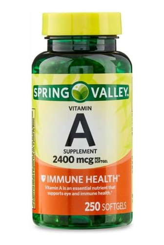 Vitamina A 2400 Mcg Americano - Unidad a $392