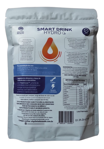 Smart Drink Hydro Isotônico Alquimia 350g Laranja & Hortelã