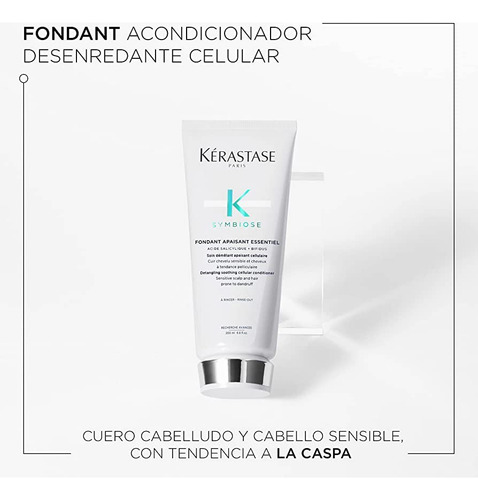 Kit Tratamiento Anti Caspa Hidrata la Fibra Capilar Shampoo Y Acondicionador Kerastase Symbiose Creme 250ml