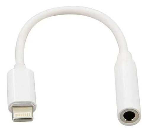 Cabo Adaptador Lightning Ios Para Fone De Ouvido P2 Fêmea Cor Amarelo