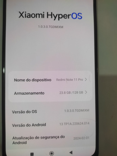 Placa Principal Xiaomi Redmi Note 11 Pro -4g -128gb-6+2 Ram (Usado)