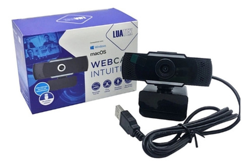 Webcam Câmera Full Hd C/ Microfone P/ Computador Vídeo Live