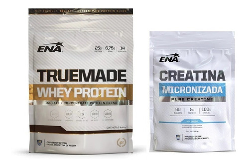 True Made 1lb + Creatina 300gr Combo Fuerza Ena