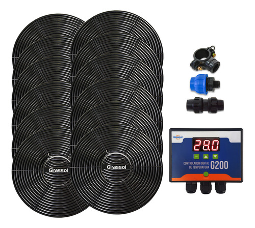 Aquecedor Solar Panozon Girassol 48.000l 12xa1 + Painel G200