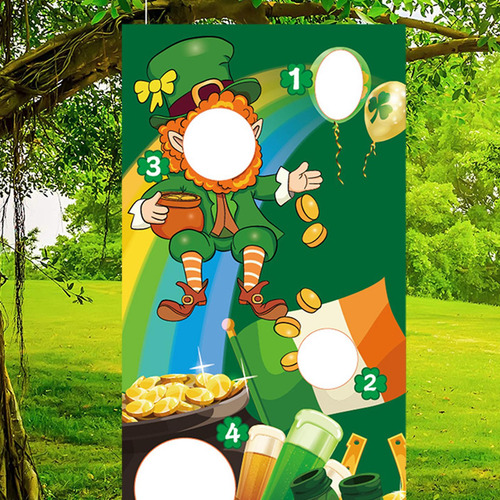Toss Game Banner Themed Banner Photo Prop Juego Ropa Verde