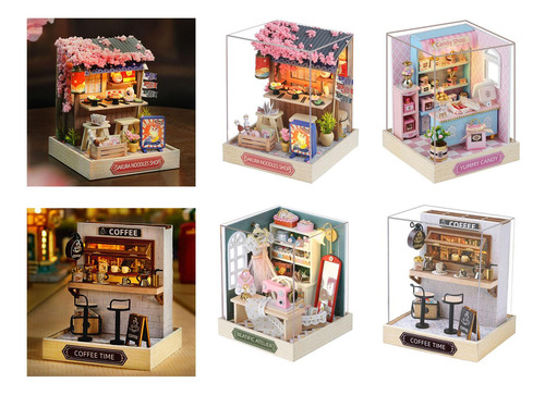 Miniature Dolls House Kits Wood Doll Sakuras Noodles House
