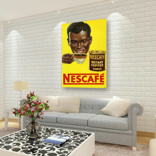 Cuadro Lámina Decoración 2mm Espesor Nescafe Vintage