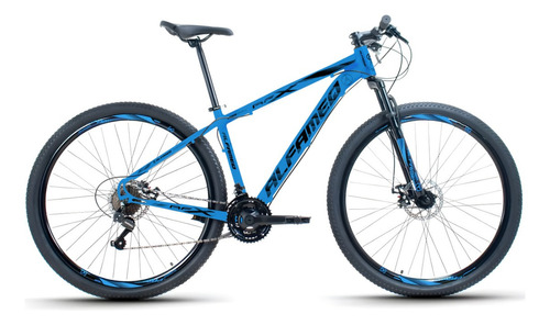 Mountain bike Alfameq Half aro 29 19" 24v freios de disco mecânico cor azul/preto