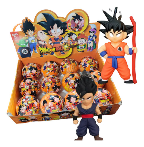 Capsula Sorpresa Esfera Con  Muñeco Dragon Ball Souvenir 