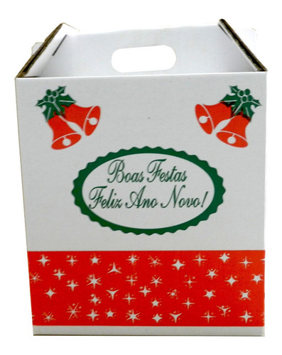 Caixa Cesta De Natal Com Alça - 18 Unidades | Parcelamento sem juros Caixa Cesta De Natal Com Alça - 18 Unidades | Parcelamento sem juros