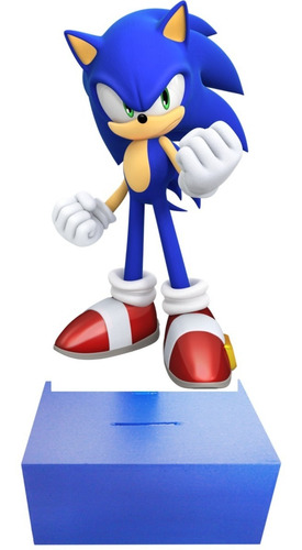 6 Alcancias Personalizadas Fiesta Sonic