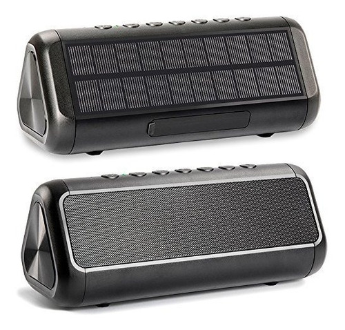 Friengood Solar Portable Bluetooth Altavoz 12w, L7q8f