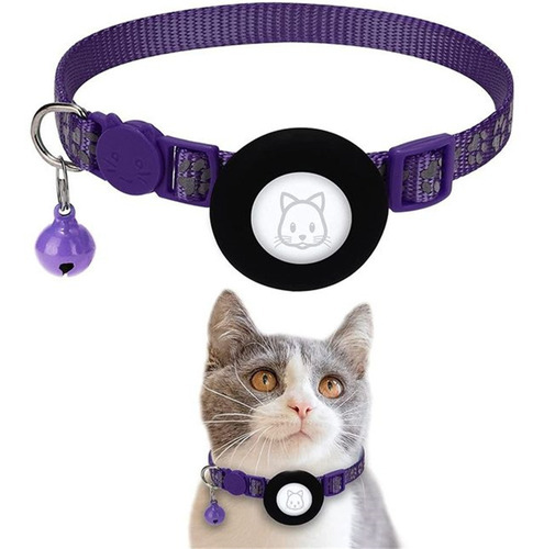 Para Collar De Gato Airtag Con Diseño De Pata Reflectante