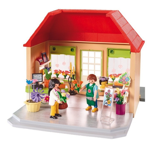 Casa Florería Negocio Plantas Flores Playmobil 70016 Playlgh