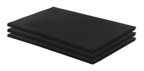 Kit 3 Colchonetes Espuma Academia/ginastica Courvin Preto