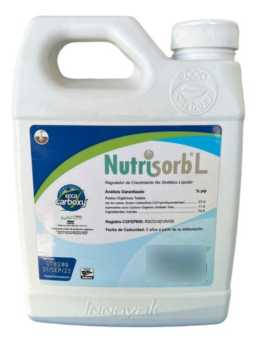 Nutrisorb L - Fertilizante Regulador De Crecimiento 1 Lt
