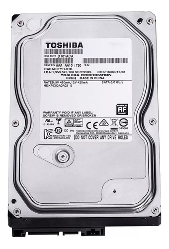 Disco Duro 1tb Toshiba 7200rpm Pc Dvr Camaras Almacenamiento
