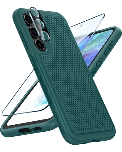 Funda Samsung Galaxy S23 Fe + Protectores De Regalo Verde