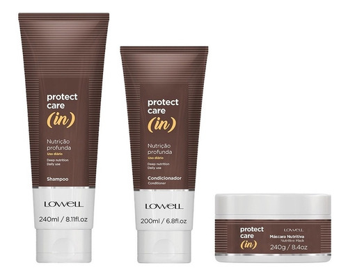 Sh 240ml+ Cond 200ml+ Máscara 240ml Protect Care In -lowell