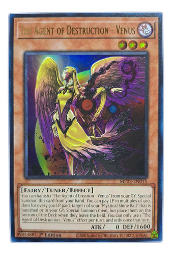 Yugi-oh! The Agent Venus Of Destruction Venus Mp23-en015 Ult