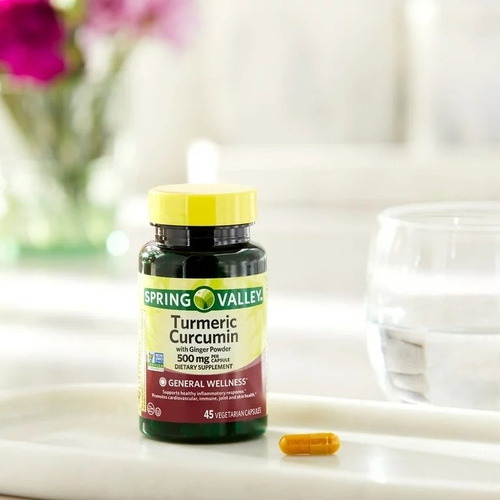 Curcuma 500mg 45 Cápsulas Veganas Spring Valley 