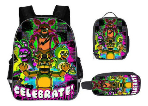 Five Nights At Freddy's Impresión Mochila Más Vendida .z