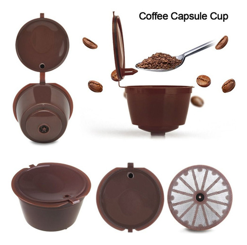 Cápsula De Café Recargable Dolce Gusto Con Cepillo Y Cuchara