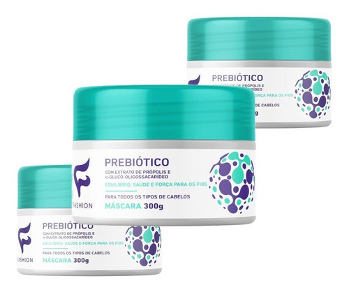 Kit 6 Tratamento Capilar Prebiótico Fashion Cosméticos