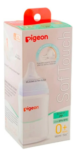 Pigeon Boca Ancha Softouch Pp 160ml 0 Ah Masmeses